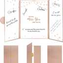 Holkcog Farewell Guest Book Alternative, Farewell Gifts for Coworkers Friends, Rose Gold We Will Miss You Signature Board, Happy Retirement Party Decorations, Going AwayFarewell Card for Women Men