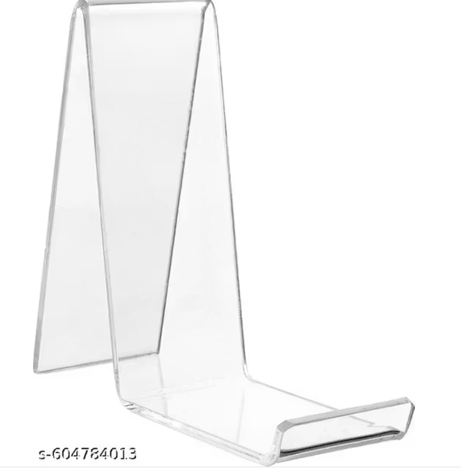 Clear Acrylic Shoe Display Stands | Multipurpose Transparent Product Display Riser for Shoes, Mobile Phones, Accessories | Retail Store, Showroom, Exhibition, Countertop Display Stand 6 Packs