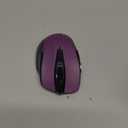 TECKNET Wireless Mouse, 2.4G Ergonomic Optical Mouse, Computer Mouse for Laptop, PC, Computer, Chromebook, Notebook, 6 Buttons, 24 Months Battery Life, 2600 DPI, 5 Adjustment Levels - Purple
