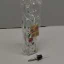 17oz Hand Painted Glass Olive Oil Bottle Dispenser - 500ml Green Oil & Vinegar Cruet with Pourers - Olive Oil Carafe Decanter for Kitchen 