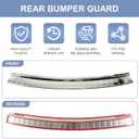 Rear Bumper Protector for Benz GLE 350 450 450e 580 W167 2020-2025 Mirror Stainless Steel Rear Bumper Sill Plate Guard Cover