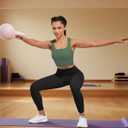 XUNYU High Support Sports Bra for Women Workout Tops Built in Bra Athletic Tank Top High Impact Padded Longline Yoga Bra (XL)