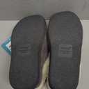 HomeTop Women's Closed-back Slippers Faux Wool Warm Non-slip Outdoor Indoor House Shoes with Fuzzy Collar (9-10, Dark Gray)