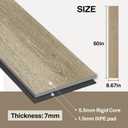 Coastal Living Supreme 8.67" x 60" x 7mm Luxury Vinyl Plank Flooring Tile - Waterproof, Easy Click Lock, 20mil Wear Layer, Embossed, Sand Pebble Oak Look - 1 Box (6 Planks, 21.65 Sq.Ft.) (CASE)