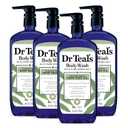 Dr Teal's Body Wash with Pure Epsom Salt, Cannabis Sativa Hemp Seed Oil, 24 fl oz (Pack of 4)