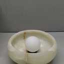 Artistic Alabaster Wall Sconce - Soft Diffused Lighting for Bedroom, Hallway & Living Room, Sculptural Design, G9 Bulb (10Diam x 4.75" H)