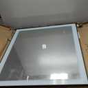 32x36 LED Bathroom Mirror - Black Border (Front and Backlit), Anti-Fog Vanity Mirror with Lights,Stepless Dimmable Illuminated Mirror,3 Colors Smart Mirror(Horizontal/Vertical)