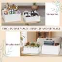 White Acrylic Buffet Risers 8 Pcs, Food Display Stands for Buffet Table Party Catering Dessert Jewelry Collectibles, Acrylic Cube Nesting Boxes with Hollow Bottoms 8 Sizes (10"-9"-8"-7"-6"-5"-4"-3")