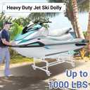 Updated Jet Ski Dolly, Heavy Duty PWC Dolly w/Swivel Wheels, 1000 LBS Load Capacity, 53L x 34.3W x 23.4" H, Width Adjustable, Universal for Sea-Doo, Yamaha, Kawasaki