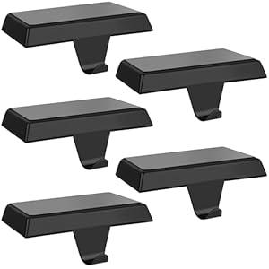 Palonu 6Pcs Silver Christmas Stocking Holders, Heavy Duty Mantle Hangers Cast Iron Hanging Hooks with Non-Slip Pad,Christmas Ornaments Xmas Holiday Decoration Shelf Window Fireplace Mantel Dcor