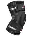 NEENCA Professional Knee Brace for Knee Pain, Hinged Knee Support with Patented X-Strap Fixing System, Strong Stability for Pain Relief, Arthritis, Meniscus Tear, ACL, PCL, MCL, Runner, Sport, Workout (Medium, Black - Single)