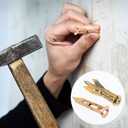 PAGOW 80 Pcs Self-Drilling Anchors, 2024 Upgraded Ancors and Screws for Heavy Duty, Metal Screw Anchors Kit, No Drill and Holes in Wall (40 Pcs Steel Anchors 0.47"x1.56" + 40 Pcs Zinc Screws) (Gold)