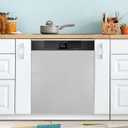 Silver Dishwasher Magnet Cover Magnetic Sticker Dish Washer Door Panel Cover Fridge Kitchen Appliance Magnet Decal Sheet Decor 23x26 inch