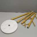 Durmmur Heavy Duty Coat Rack with Natural Marble Base, Freestanding Metal Coat Stand with 8 Hooks, Modern Stable Coat Hanger Tree for Bags, Jacket, Clothes, and Hats, Gold Metal