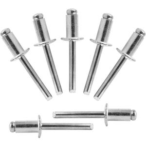 ALLCLEAN 80 Pcs 1/4" x 1/2" Aluminum Blind Rivets,6.4 x 12mm Pop Rivets,Aluminum Grip and Steel Mandrel