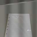 7-Hole Lined Paper Refills for Mini Binder - 100 Sheets/200 Pages 7 Ring Loose Leaf Lined Paper with Binder Dividers, 5.8" x 8.5"