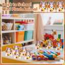 Gejoy 24 Pcs Mini Animal Plush Toy Small Cute Stuffed Animals for Party Favors Small Animal Plush Keychain Decoration, Carnival Prizes, Halloween Party Favors(Dog)