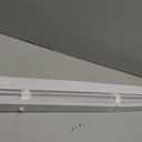 Cordless Light Filtering Mini Blind, 35 x 64 in, Pearl White