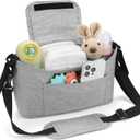 Accmor Universal Stroller Organizer, Stroller Bag Caddy Organizer, Stroller Organizer Accessories for Uppababy, Baby Jogger, Nuna, Doona, Britax Strollers (Grey)