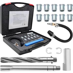 38900 Two Valve Ford Triton Tool Kit, Spark Plug Thread Repair Kit, Foolproof Repair System Spark Plug Repair Kit Compatible with Ford F150/F250/F350 E150/250 4.6L, 5.4L, 6.8V-10 Two Valve Engine