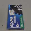 EXPO Dry Erase Markers, Low Odor Ink, Black, Fine Tip, 12 Count - Whiteboard, Calendar, Organization, Essential Supplies for Office, School, Classroom, Teachers