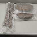 2 Set Round Pedestal Side Table Brown Wooden Small Drink Coffee Table Traditional Tray Top End Modern Accent Nightstand with Solid for Small Space Home Office Bedroom Living Room Corner