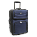 Travel Select Amsterdam Expandable Rolling Upright Luggage, Navy, Checked-Medium 25-Inch