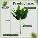 Giegxin 6 Pcs Artificial Plant 32 Faux Banana Tree Leaves with Stem Tropical Monstera Leaf Fake Turtle Palm Leave Tropical Plant for Wedding Floral Hawaiian Beach Party Indoor Outdoor Garden Decor