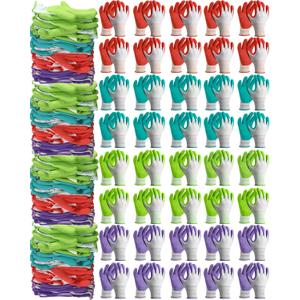Irenare 24 Pairs Gardening Gloves Bulk for Women Ladies Breathable Rubber Coated Garden Glove for Yard Outdoor Work with Grip