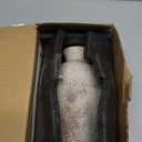 Ceramic Rustic Flower Vase, 8.27 Inch Vintage Pottery Home Decor, Antique Farmhouse Terracotta Vase for Living Room, Table, Shelf, Mantel Decoration, Farmhouse - Natural Brown