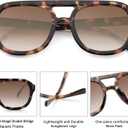 Retro Aviator Sunglasses for Women Men Trendy Square Pilot Shades 70s Vintage Sun Glasses