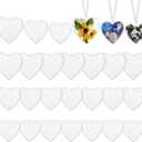 PH PandaHall 24pcs 3 Sizes Heart Ornaments Fillable Ball Set, Clear Fillable Ornaments Plastic Hanging Transparent Decorations for Christmas Valentine's Day DIY Crafts Indoor Outdoor Holiday Display