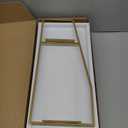 Forbena Bathroom Organizer Countertop, Counter Organizer for Bathroom Decor, Wooden Sink Shelf for Vanity Storage, Makeup Tray for Perfume Skincare Bedroom Kitchen Corner (2 Tier, White and Gold)