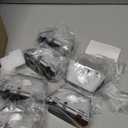 Solar Fence Lights,Warm White & Cool White & RGB 7Colors  Color Changing Mode IP65 Waterproof Solar Lights Outdoor for Deck/Patio/Backyard/Wall/Pool/Fence/Railing/Step(12Pack) (Black)