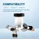 Hydraulic Brake Master Cylinder Compatible with Go Kart Buggy Sunl BMS Kandi Roketa Kazuma Kinroad TaoTao Twister ATV 90cc 110cc 125cc 150cc 200cc 250cc Engine