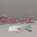 Bride to be Neon Sign for Wedding Decor, Bridal Shower Engagement, Pink LED Sign Banner with dimmer for Wall Decor, Bachelorette Party, Pink Large Size 16.4x7.2+11.5x7.6 inches by DIVATLA, Medium-24IN