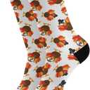 Athletic Crew Socks Over the Calf Tube Socks Peformance Cushion For Men Women (One Size, Color 24)