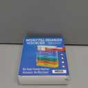 MEDca Weekly Pill Organizer, Four Times-a-Day, 1 Dispenser with Stackable AM/PM Compartments (Multicolor)