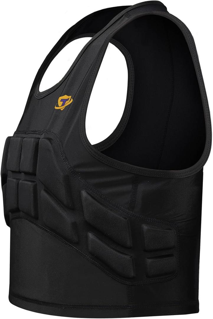 Impact Vest for Women Chest Protector Padded Compression Vest for Sports, Karate, Football, Breast and Rib Protection (Small)