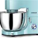 COOKLEE Stand Mixer, 9.5 Qt. 660W 10-Speed Electric Kitchen Mixer with Dishwasher-Safe Dough Hooks, Flat Beaters, Wire Whip & Pouring Shield Attachments for Most Home Cooks, Blue