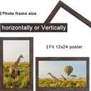 12x24 Picture frame Set of 3,Wooden frame 12x24 Wall Gallery Poster Photo frame walnut 12 by 24 Photos Posters frame -wedding best gift
