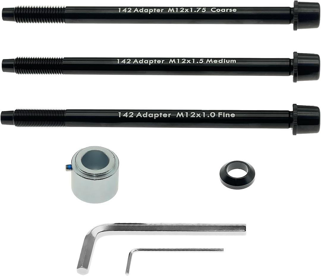 12x142mm Adapter Compatible with Wahoo KICKR SNAP, Supports 12mm Thru-Axle Rear Dropouts (142mm Width), Manufacturing of High-Strength Materials, Contains All Necessary Kits and Tools