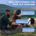 1 Pack Large Outdoor Camping Chair Bag Compatible with Coleman, Large Folding Chair Carrying Bag Oxford Storage Tent Bag with Handle Strap for Travel Yoga Outdoor Camping Sports, 39.37 Inch, Black