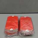 PATIKIL Pillow Boxes, 100 Pcs Wedding Gift Boxes Paper Box 3.5x2.6 Inch for Gift Wrap Wedding Parties, Red