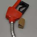 3/4" NPT Auto Fuel Nozzle, Auto Shut Off Fuel Nozzle with 3-speed Padlock, Spout 15/16" for Gasoline, Diesel, Biodiesel and Kerosene, Red