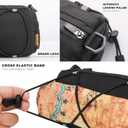 Rhinowalk Bike Handlebar Bag, Bicycle Front Bag Frame Storage Roll Bag Mountain Road Bikes Commuter Shoulder Bag Professional Cycling Accessories