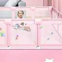 Babies and Toddlers Playpen 50×50 inch pink