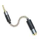 3.5mm Stereo Male to 4.4mm Balanced Female Portable Headphone Adapter Cable 6N Single Crystal Silver Headphone Jack Convert Cable for Audio Players with 3.5mm Ports