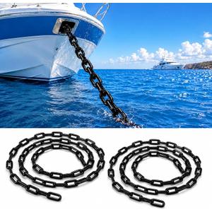 Hicarer 2 Pcs PVC Coated Boat Anchor Chain