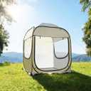 Outdoor All Weather Pop Up Sport Tent,595967in,1-3 Persons All Weather Bubble, Instant Sun Rain, No Condensation, Spacious Interior, Ultra Visibility, for Sports Events Camping Fishing Cheering